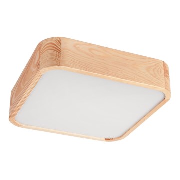 Taklampa NATURAL SQUARE 2xE27/15W/230V 35x35 cm tall