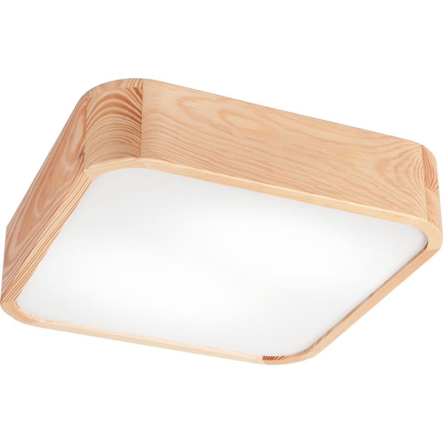 Taklampa NATURAL SQUARE 2xE27/15W/230V 35x35 cm tall