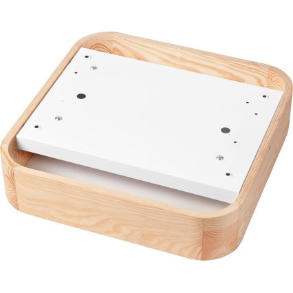 Taklampa NATURAL SQUARE 2xE27/15W/230V 35x35 cm tall