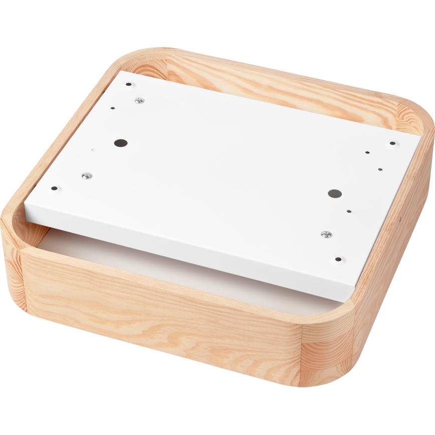 Taklampa NATURAL SQUARE 2xE27/15W/230V 35x35 cm tall