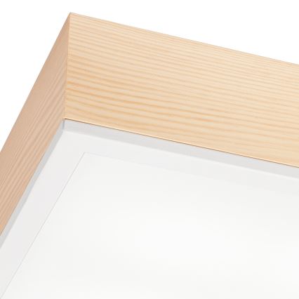 Taklampa NATURAL SQUARE 4xE27/15W/230V 39x39 cm tall/vit