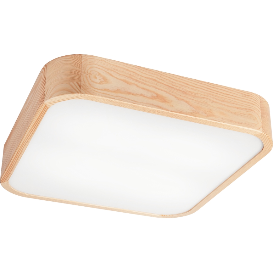 Taklampa NATURAL SQUARE 4xE27/15W/230V 45x45 cm tall