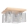 Taklampa NORMAN WOOD 4xE27/25W/230V matt ek