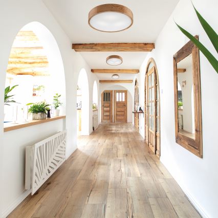 Taklampa OAK 3xE27/60W/230V ek ø 47,5 cm - FSC certifierade