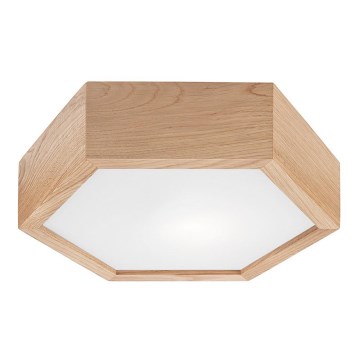 Taklampa OAK HEX 1xE27/60W/230V d. 32 cm ek