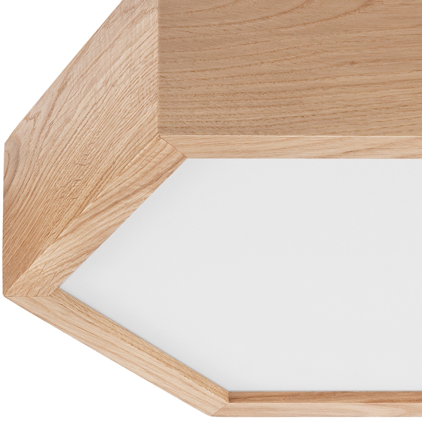 Taklampa OAK HEX 1xE27/60W/230V d. 32 cm ek