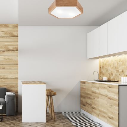 Taklampa  OAK HEX 2xE27/60W/230V d. 43 cm ek