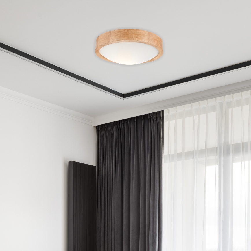 Taklampa OAK SLIM 1xE27/60W/230V ek ø 27 cm - FSC certifierade