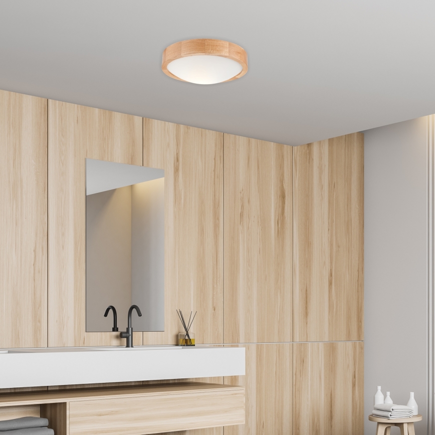 Taklampa OAK SLIM 1xE27/60W/230V ek ø 27 cm - FSC certifierade
