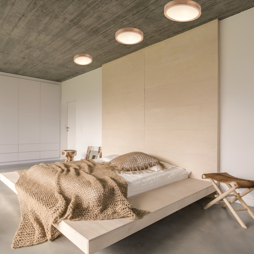 Taklampa OAK SLIM 2xE27/60W/230V ek ø 37 cm - FSC certifierade