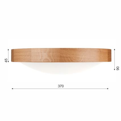Taklampa OAK SLIM 2xE27/60W/230V ek ? 37 cm