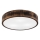 Taklampa OAK SMOKY 3xE27/15W/230V ø 47,5 cm ek/mörkbrun