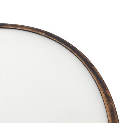 Taklampa OAK SMOKY 3xE27/15W/230V ø 47,5 cm ek/mörkbrun
