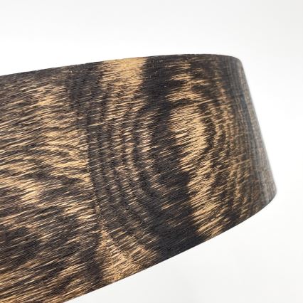 Taklampa OAK SMOKY 3xE27/15W/230V ø 47,5 cm ek/mörkbrun