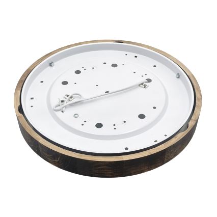 Taklampa OAK SMOKY SLIM 2xE27/15W/230V Ø 37 cm ek/mörkbrun