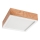 Taklampa OAK SQUARE 2xE27/15W/230V 31x31 cm ek/vit