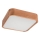 Taklampa OAK SQUARE 2xE27/15W/230V 35x35 cm ek