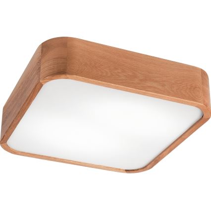 Taklampa OAK SQUARE 2xE27/15W/230V 35x35 cm ek