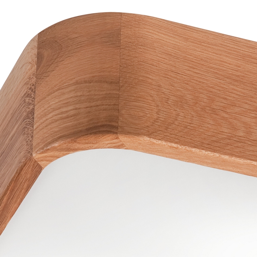 Taklampa OAK SQUARE 2xE27/15W/230V 35x35 cm ek