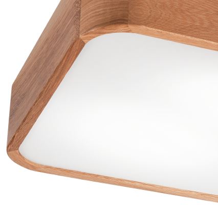 Taklampa OAK SQUARE 2xE27/15W/230V 35x35 cm ek
