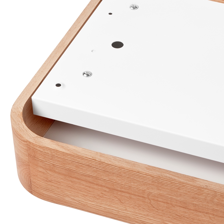 Taklampa OAK SQUARE 2xE27/15W/230V 35x35 cm ek