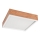 Taklampa OAK SQUARE 4xE27/15W/230V 39x39 cm ek/vit