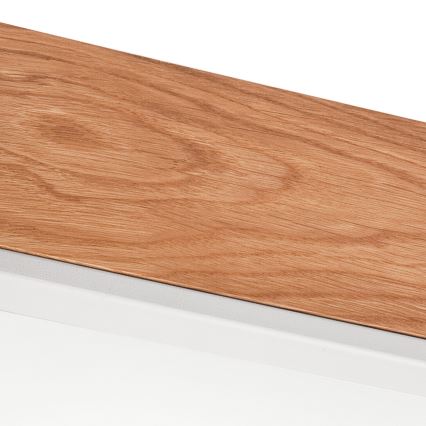 Taklampa OAK SQUARE 4xE27/15W/230V 39x39 cm ek/vit