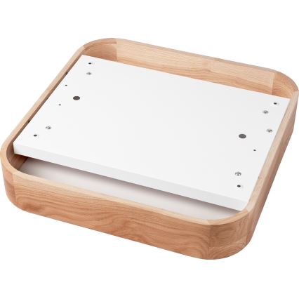Taklampa OAK SQUARE 4xE27/15W/230V 45x45 cm ek