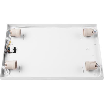 Taklampa OAK SQUARE 4xE27/15W/230V 45x45 cm ek