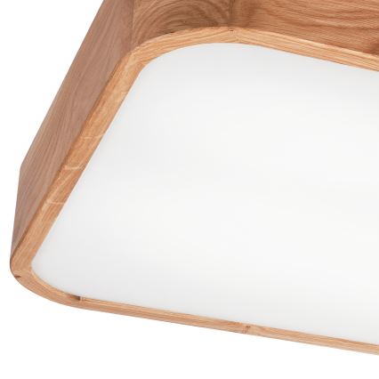 Taklampa OAK SQUARE 4xE27/15W/230V 45x45 cm ek