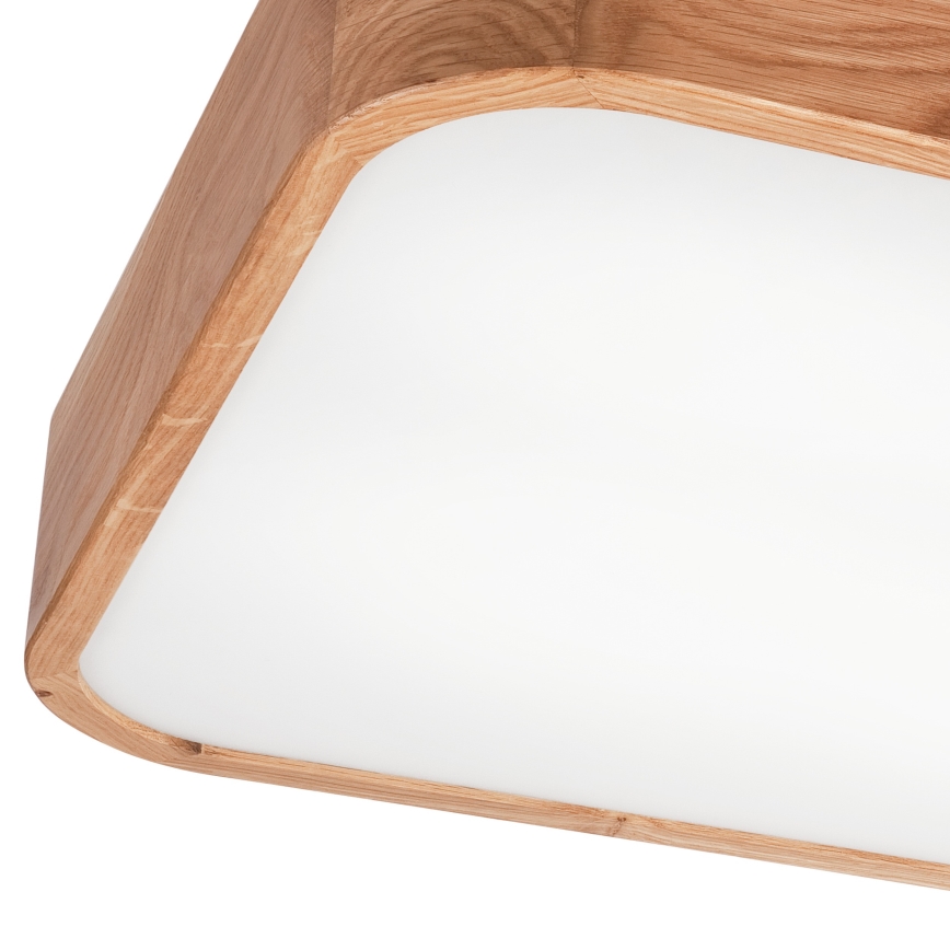 Taklampa OAK SQUARE 4xE27/15W/230V 45x45 cm ek