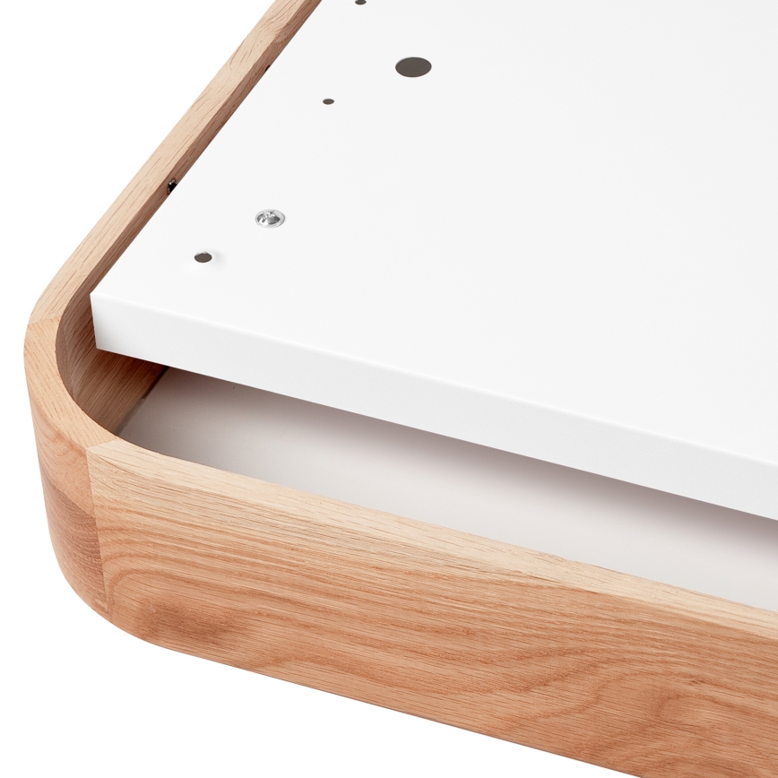 Taklampa OAK SQUARE 4xE27/15W/230V 45x45 cm ek