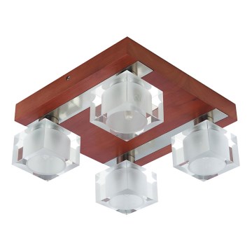 Taklampa OMEGA 4xG9/40W/230V gummiträd