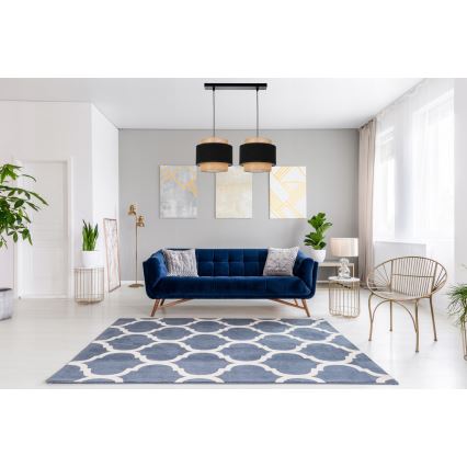 Taklampa med vajer 2xE27/60W/230V beige