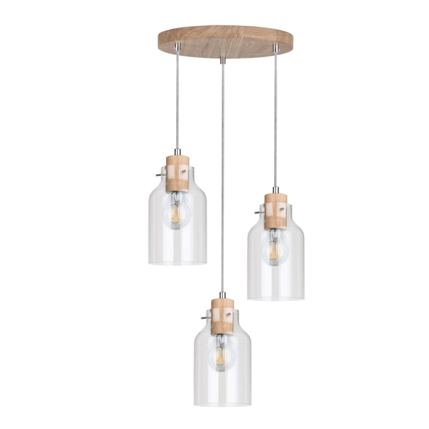 Taklampa på kabel ALESSANDRO 3xE27/60W/230V ek