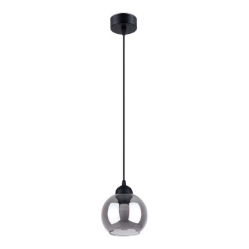 Taklampa på kabel ALINO 1xE27/60W/230V svart