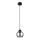 Taklampa på kabel ALINO 1xE27/60W/230V svart
