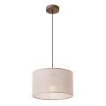 Taklampa på kabel ANTONIO 1xE27/60W/230V bok