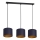 Taklampa på kabel ARDEN 3xE27/60W/230V lila/guld