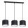 Taklampa på kabel ARDEN 3xE27/60W/230V svart/vit