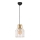 Taklampa på kabel ARIA 1xE27/60W/230V guld