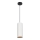 Taklampa på kabel AVALO 1xE27/60W/230V vit/koppar