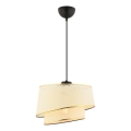 Taklampa på kabel BARETTE 1xE27/60W/230V krämfärgad/guld