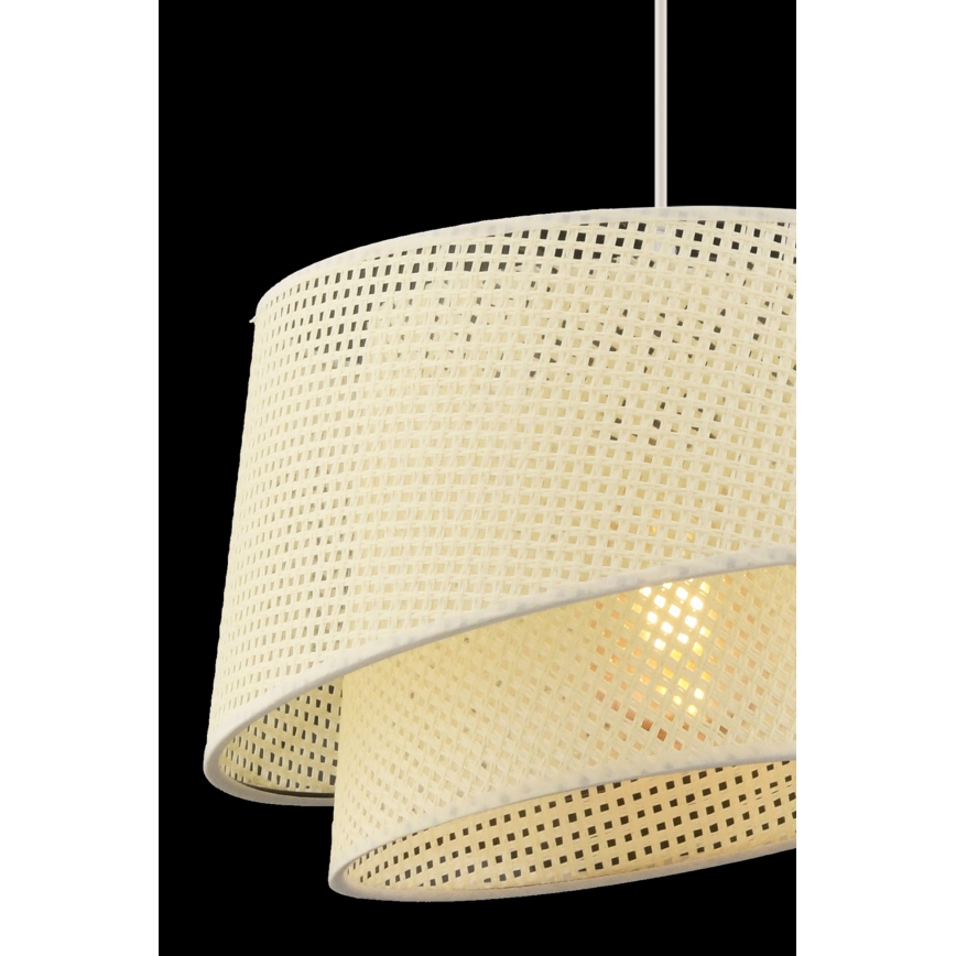Taklampa på kabel BARETTE 1xE27/60W/230V krämfärgad