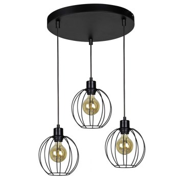 Taklampa på kabel BERIS 3xE27/60W/230V