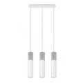 Taklampa på kabel BORGIO 3xGU10/40W/230V betong/metal vit