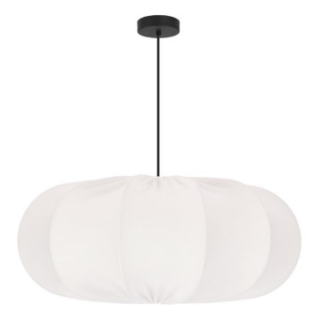Taklampa på kabel CAFEE 1xE27/40W/230V med en diameter på 52 cm vit