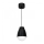 Taklampa på kabel CARYON 1xE14/60W/230V svart