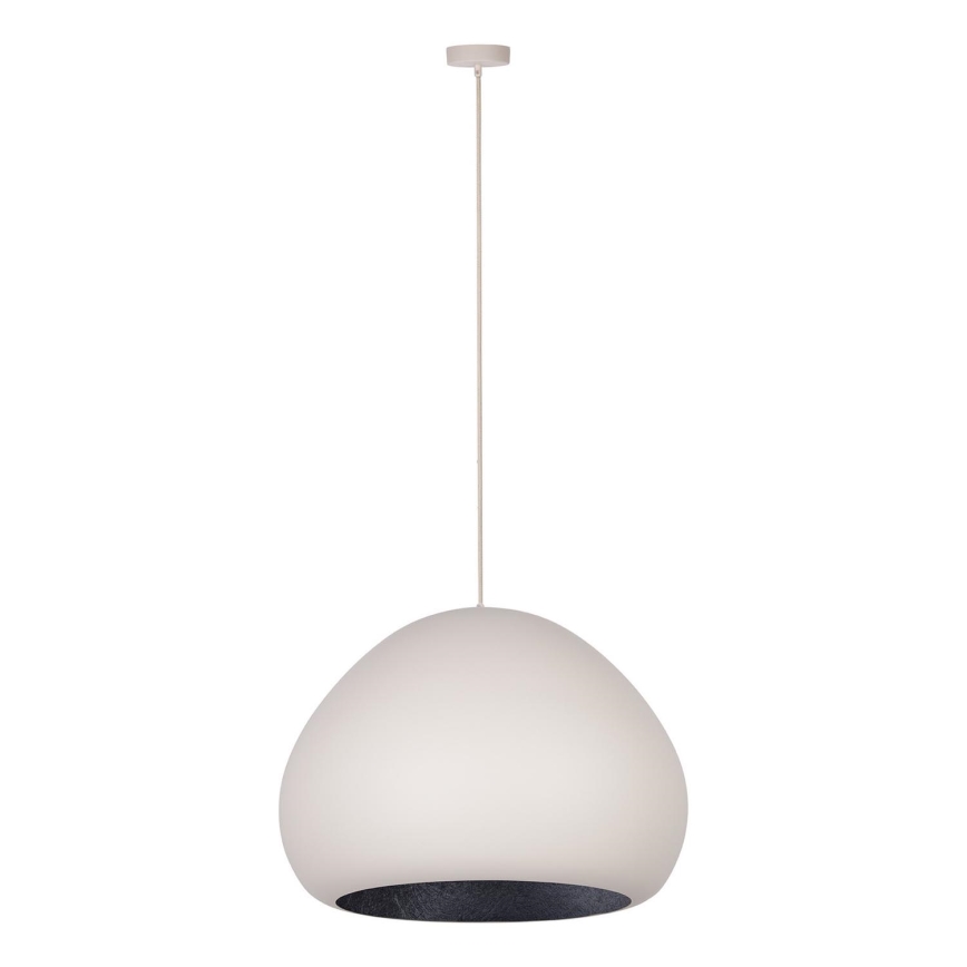Taklampa på kabel LAVA 1xE27/15W/230V krämvit/svart