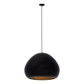 Taklampa på kabel LAVA 1xE27/15W/230V svart/guld